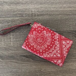 NWOT Lauren Ralph Lauren Bandana Paisley Wristlet